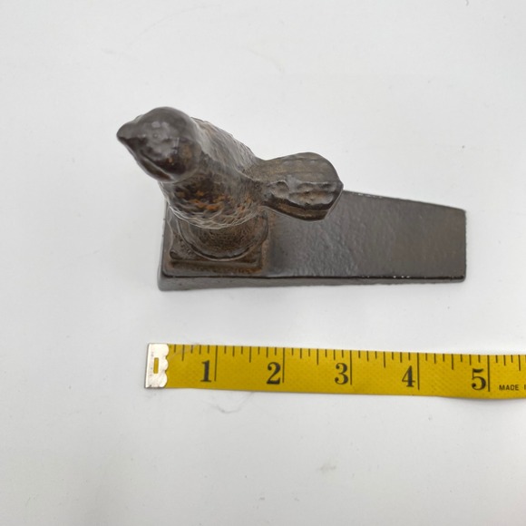 Vintage Cast Iron Bird Door Stopper Wedge Decorative Heavy Duty Doorstop - Picture 5 of 6